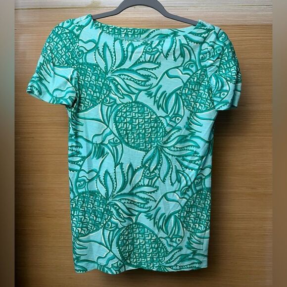 Lilly Pulitzer Lana Boat Neck Toucan Tango Blouse - Small - Picture 1 of 9